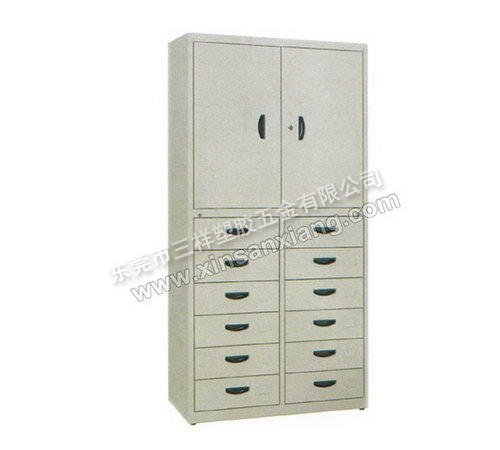 雙門十二抽櫃（guì）<br> 型號：TG-022<br>規格(mm)：1800H×900W×400D