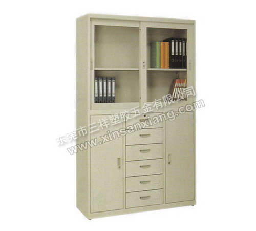 半玻（bō）中六抽櫃<br> 型號：TG-025<br>規格(mm)：1800H×1180W×400D